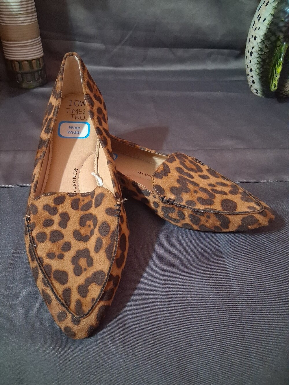 Time & Tru Leopard Print Flats